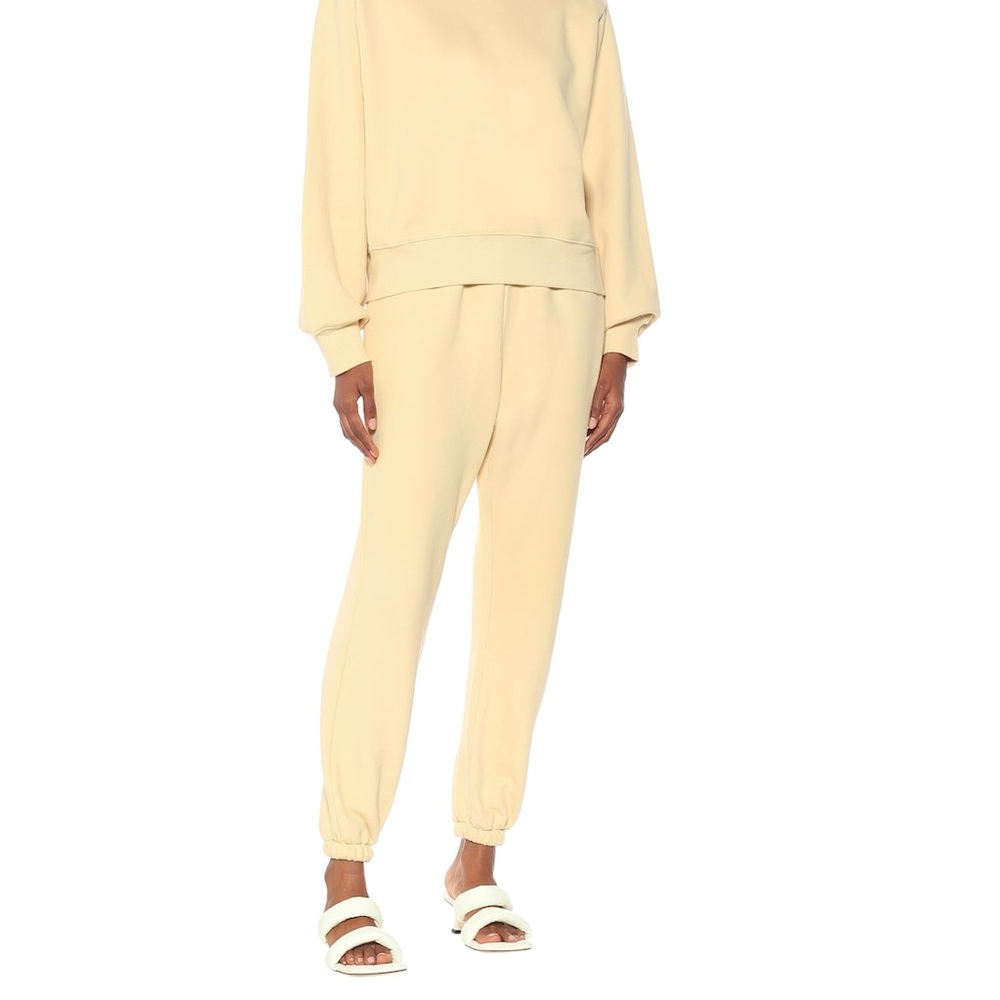 THE FRANKIE SHOP yellow cotton sweatpants, size small